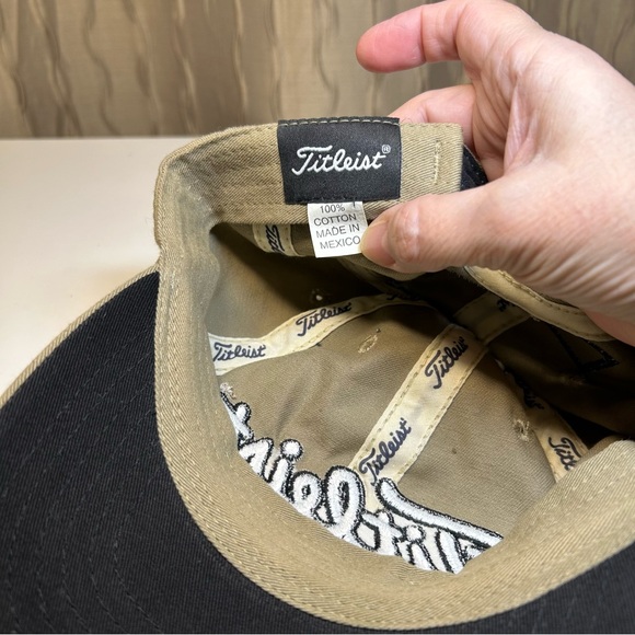 Titleist X Disney Mickey Mouse Dad Hat Strap Back Men's Khaki Golf Embroidered - Picture 10 of 13